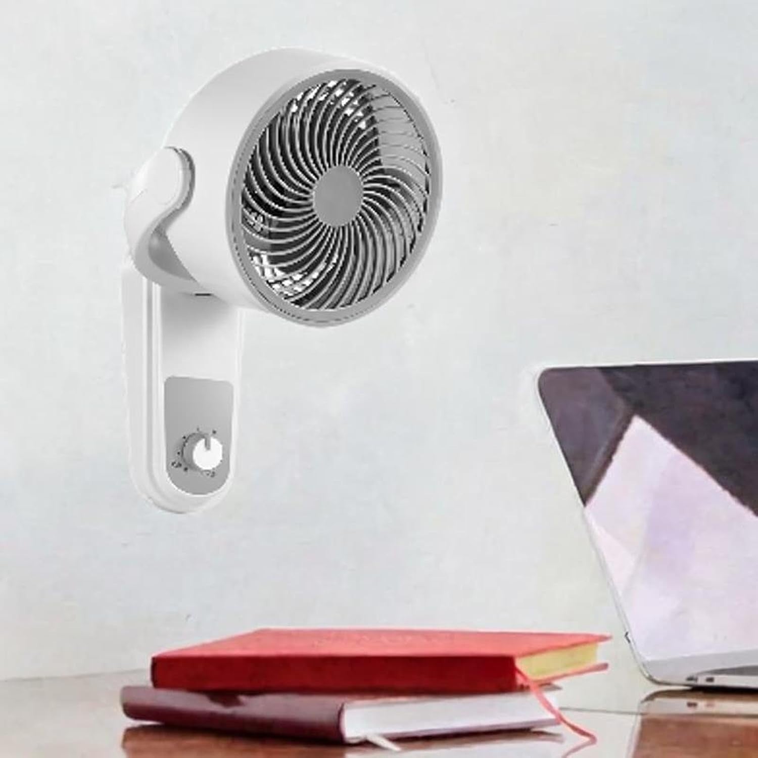 Wall Mounted Fan 220V 3-Speed 40W Quiet Cooling Oscillating for Bedroom Bathroom