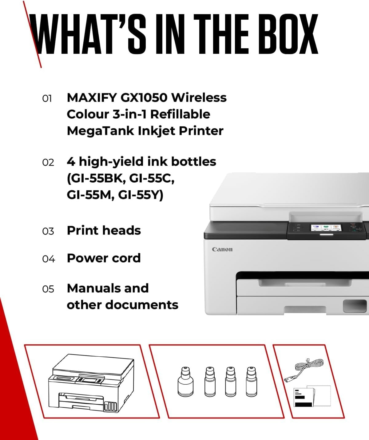 MegaTank Wireless Colour Printer | All-in-One A4 Print, Scan, Copy