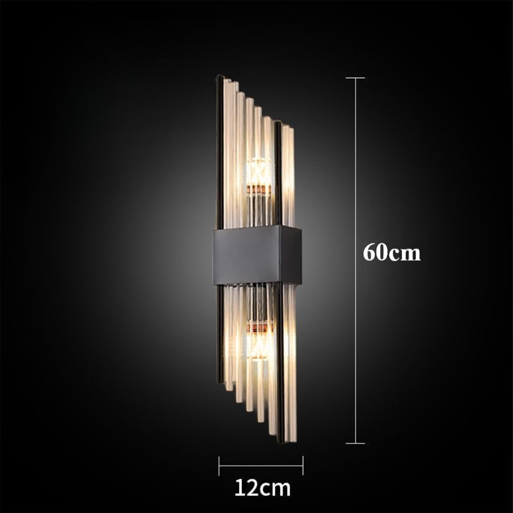 Modern Crystal Wall Sconce LED Light | Stainless Steel Elegant Lamp