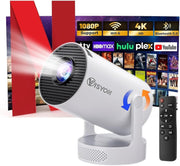1080P Android WiFi Mini Projector 12000 Lumens 4K Support Portable
