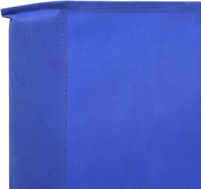 Blue 3-Panel Outdoor Wind Screen 400x80cm Camping Garden Privacy Divider Shelter