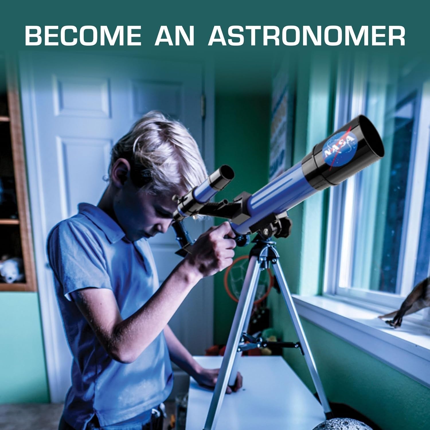 Lunar Telescope for Kids with Tripod | 90x Magnification Beginner Scope