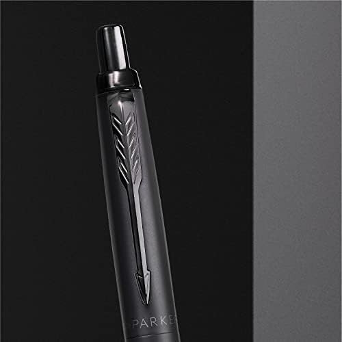 Luxury Ballpoint Pen – Monochrome Black Matte, Medium Blue Ink, Retractable