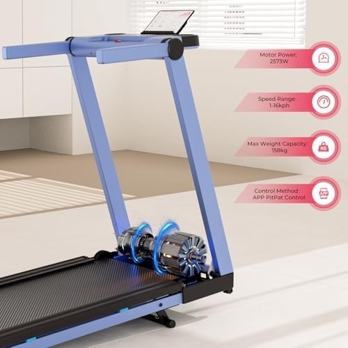 Foldable Home Treadmill DeerRun Incline 1-16km/h Running Machine 158kg