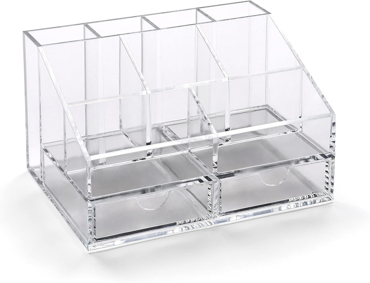Clear Desk Organiser 9 Compartments + 2 Drawers – Office & Home Storage