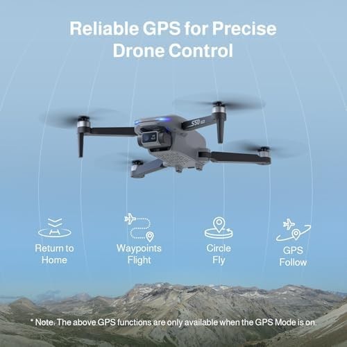 Ameta 4K GPS Drone for Kids & Adults, FPV Camera, 50-Min Flight