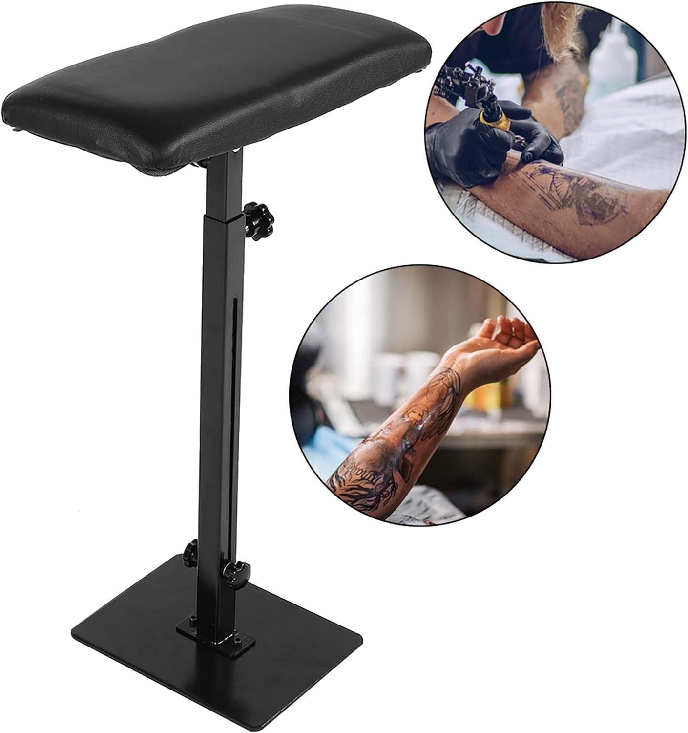 Tattoo Armrest Stand Heavy Duty Adjustable Arm Leg Rest Padded Studio Support