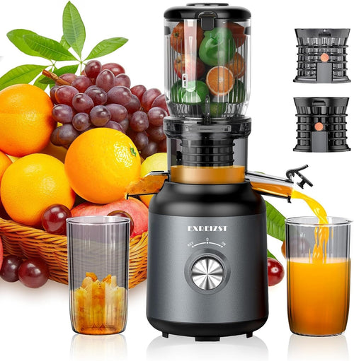 Cold Press Juicer 103mm Wide Chute Whole Fruit Slow Juicer 250W Quiet