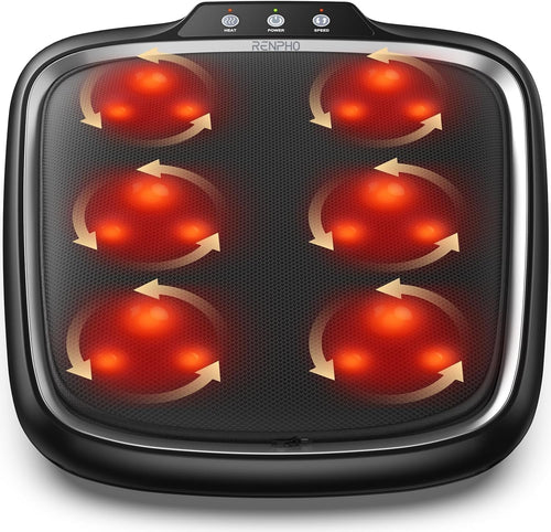 Heated Shiatsu Foot Massager Machine Deep Kneading Pain Relief