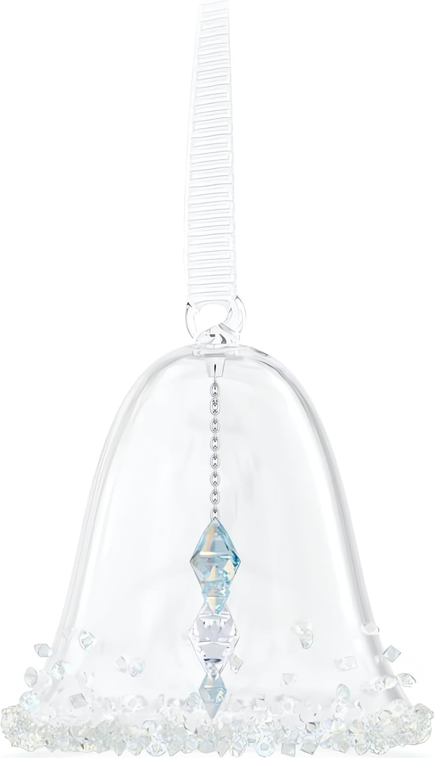 Crystal Holiday Bell Ornament XS • 300 Facets Sparkle • Luxury Festive Décor