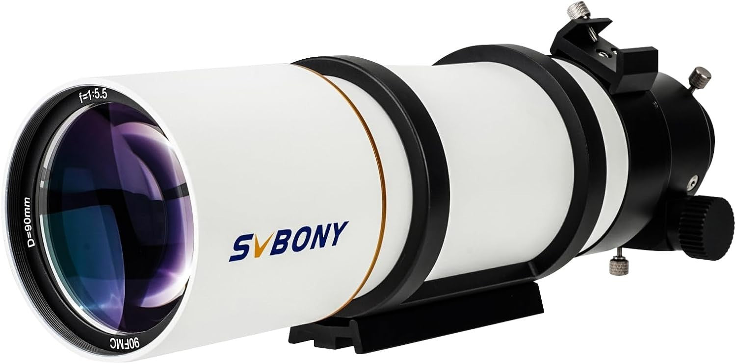 SV48P 90MM F5.5 Refractor Telescope OTA Altazimuth Dual-Speed Focuser