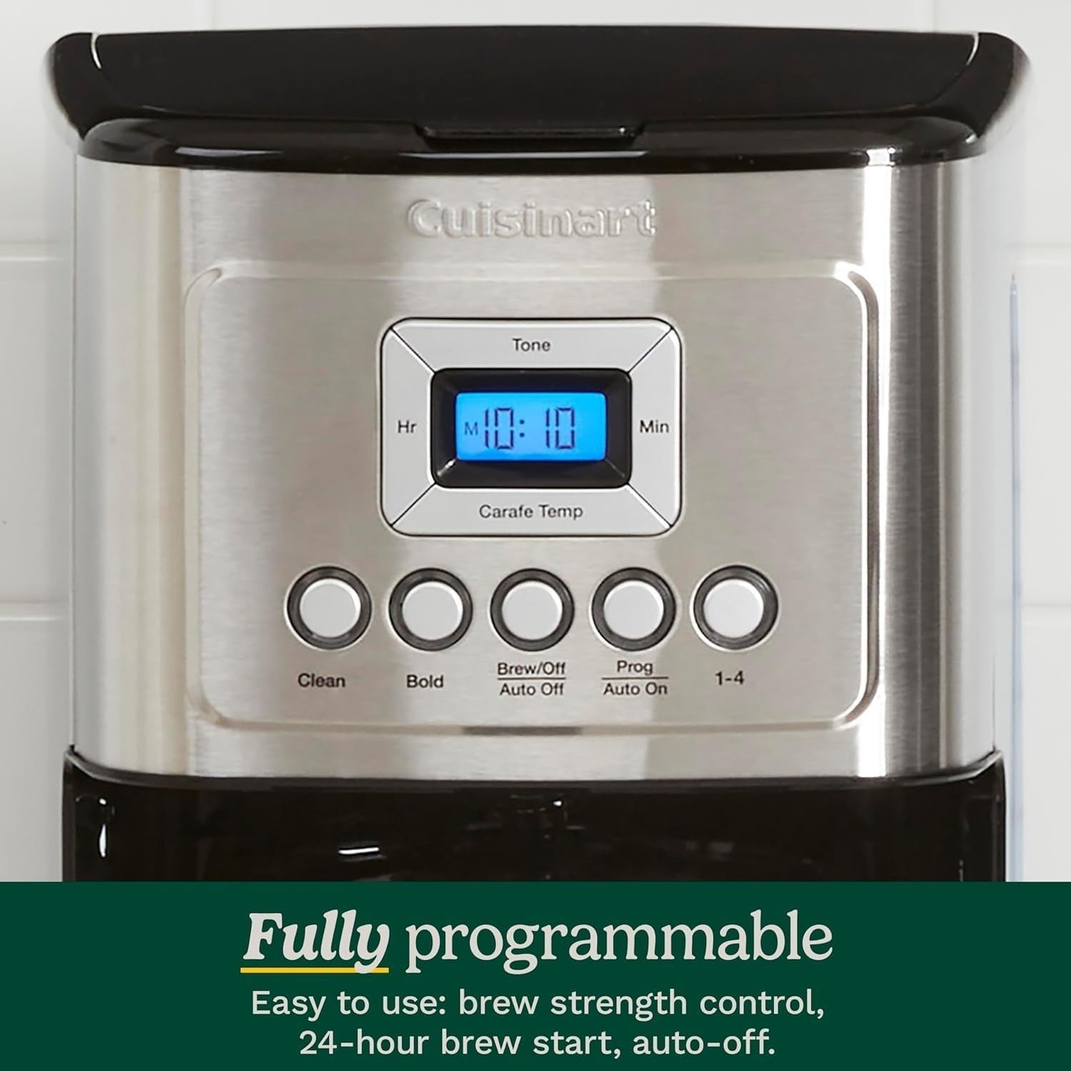 14 Cup Programmable Coffee Maker Drip Machine Stainless Steel Large Capacity