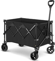 140L Folding Festival Wagon Heavy Duty Garden Camping Trolley 100kg Capacity