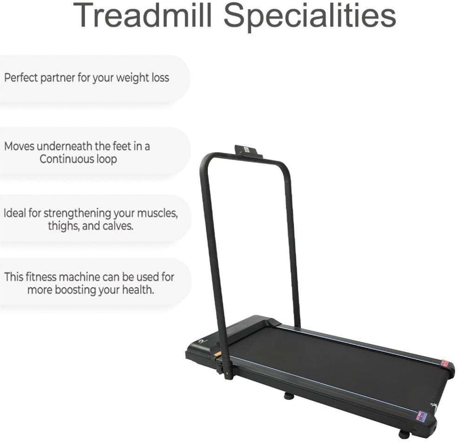 Under Desk Foldable Walking Treadmill LED Display Remote 1-10Km/H