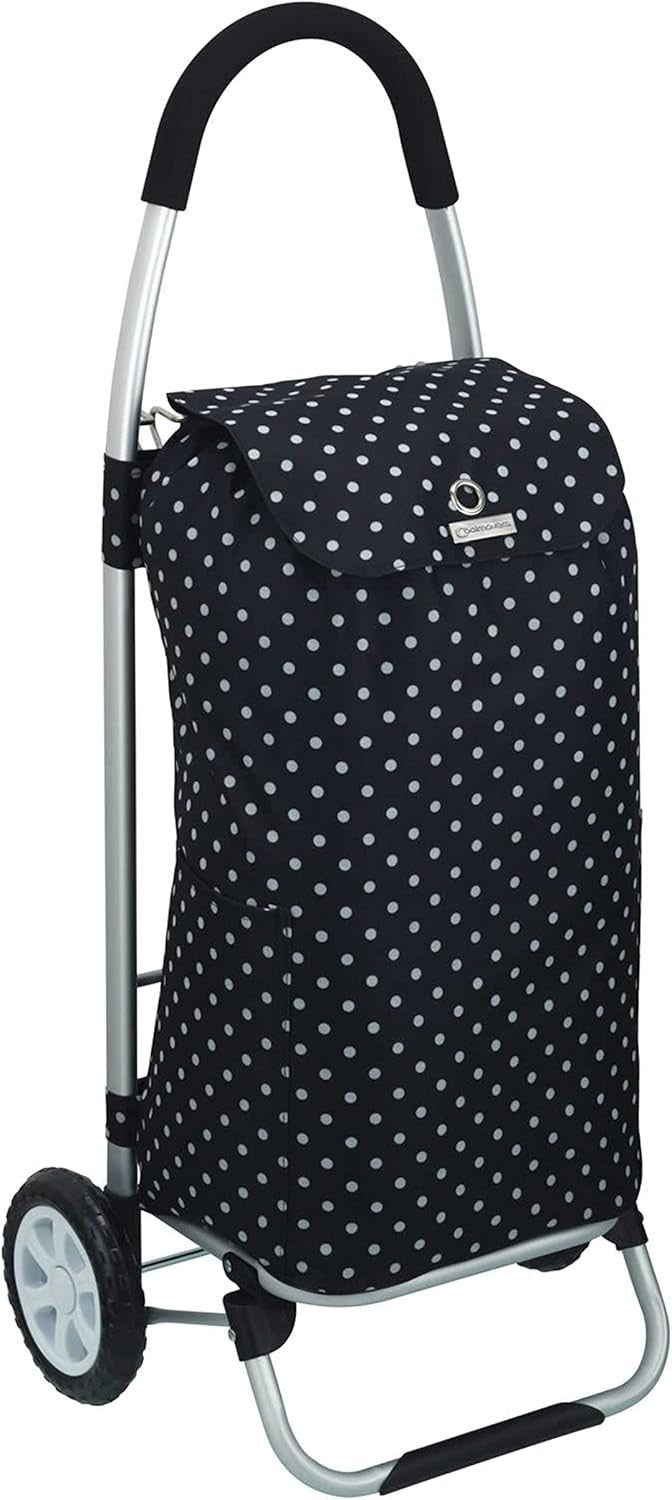 Foldable Shopping Trolley with Removable Cool Bag 15kg Wheels Cart