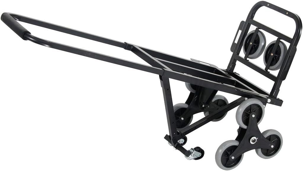 Heavy Duty Stair Climber Sack Truck 150kg Foldable Telescopic Handle 3-Wheel