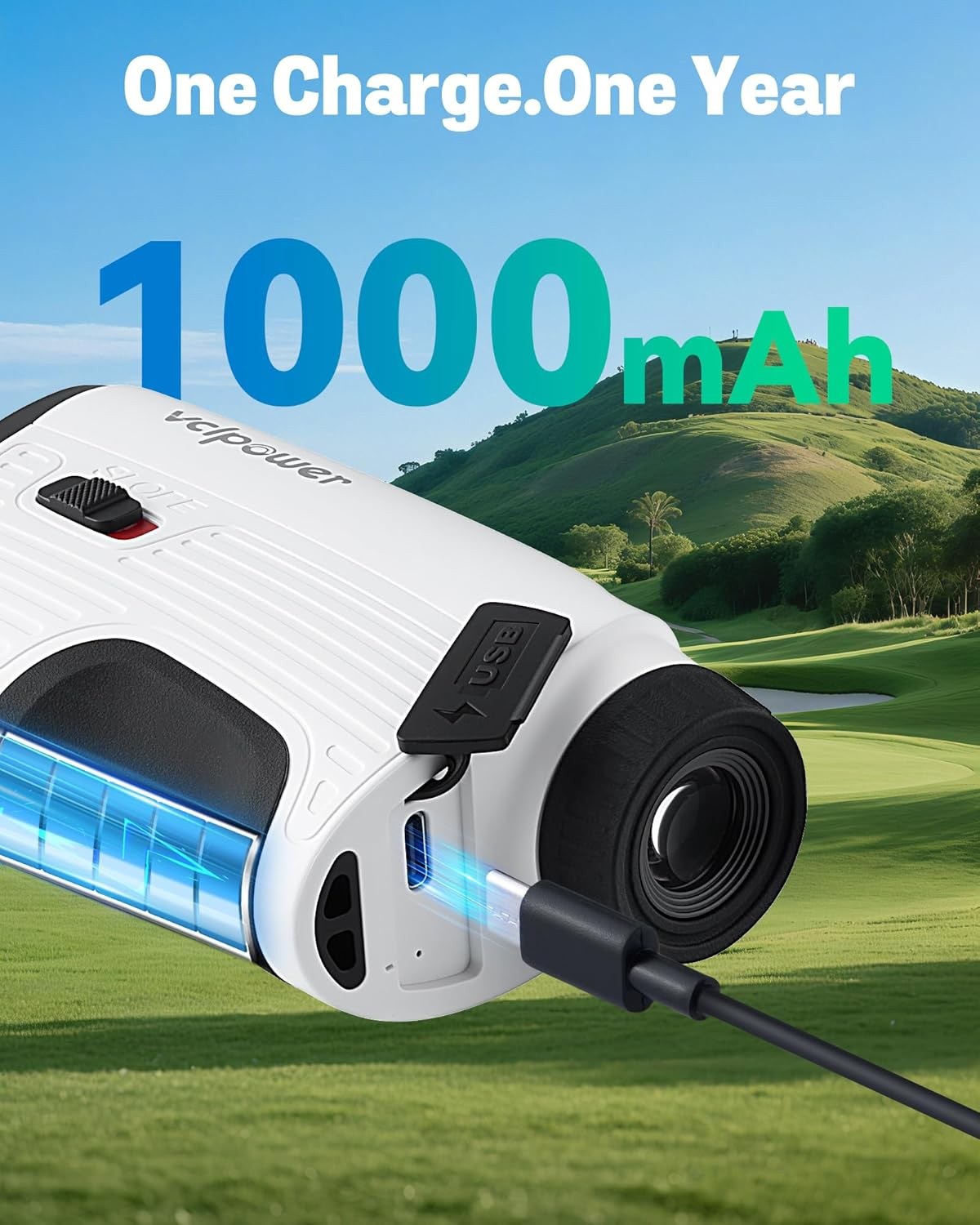 Golf Range Finder 1200 Yards Slope Flag Lock Vibration