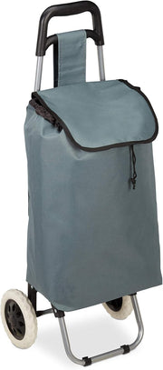 Folding Shopping Trolley Wheels Removable 28L Grocery Bag Lightweight