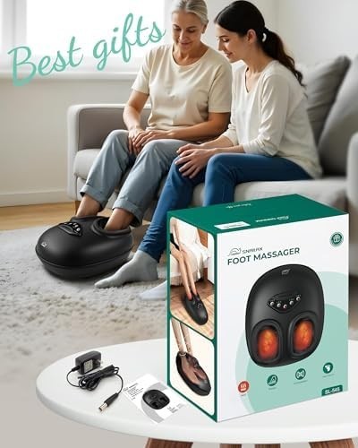 Snailax Shiatsu Foot Massager with Heat 2025 – Deep Kneading Rolling Compression