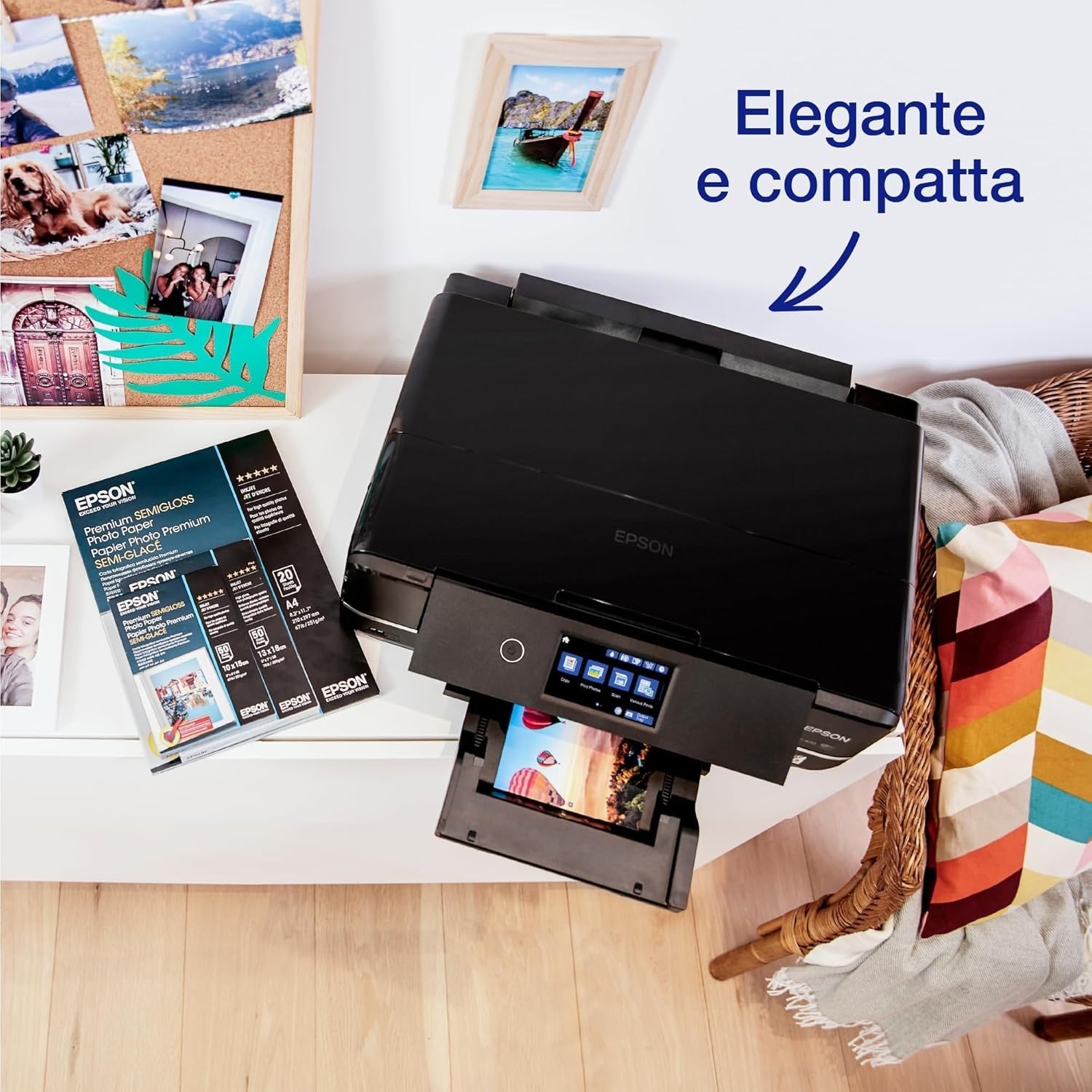 Black A3 Photo Inkjet Printer WiFi Auto-Duplex 6-Colour 28ppm