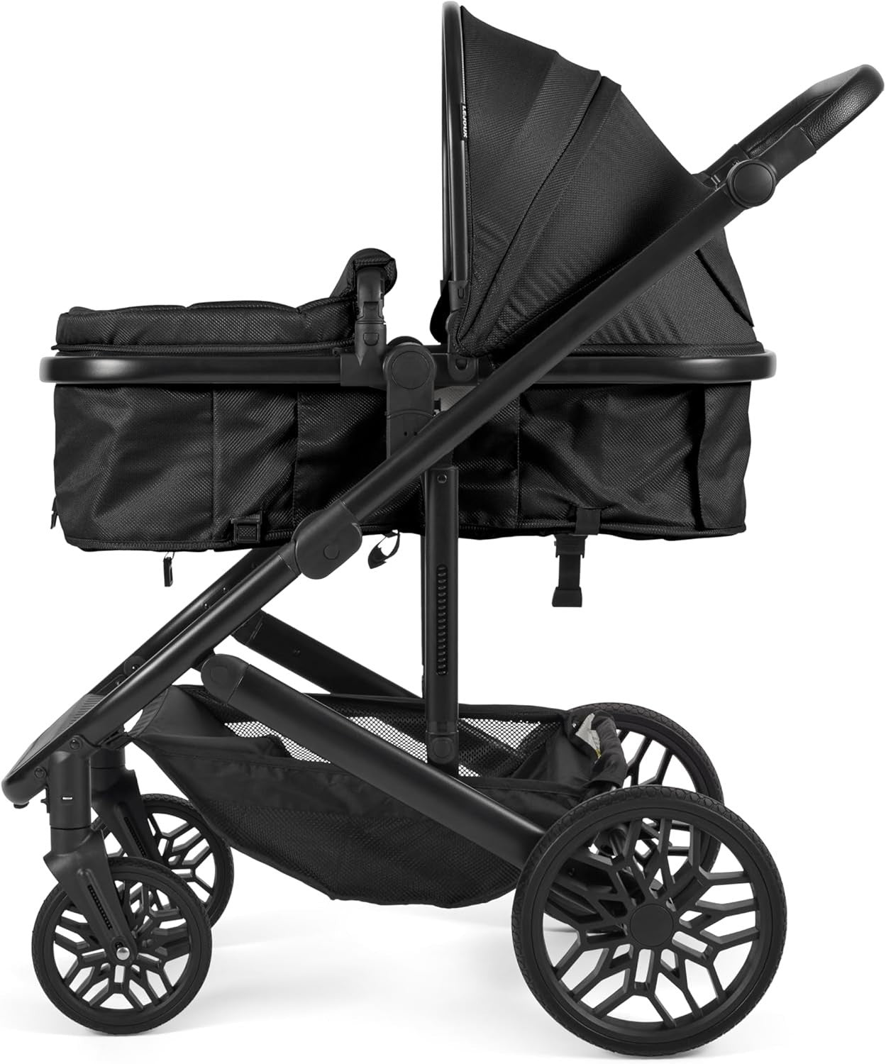 Baby Pushchair Travel System Foldable Stroller Carrycot One Hand Fold Black