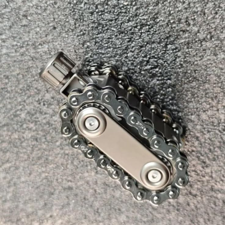Tank Gyro Fidget Spinner Metal Chain Stress Relief EDC Desk