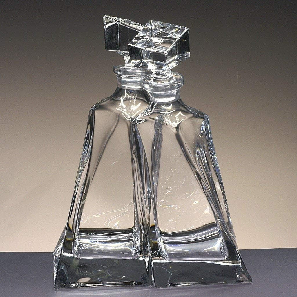 550ml Lovers Crystal Decanter Set – Romantic Twin Design Handcrafted Gift