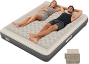 Double Inflatable Air Mattress with Built-In Battery Pump & Pillow – Portable