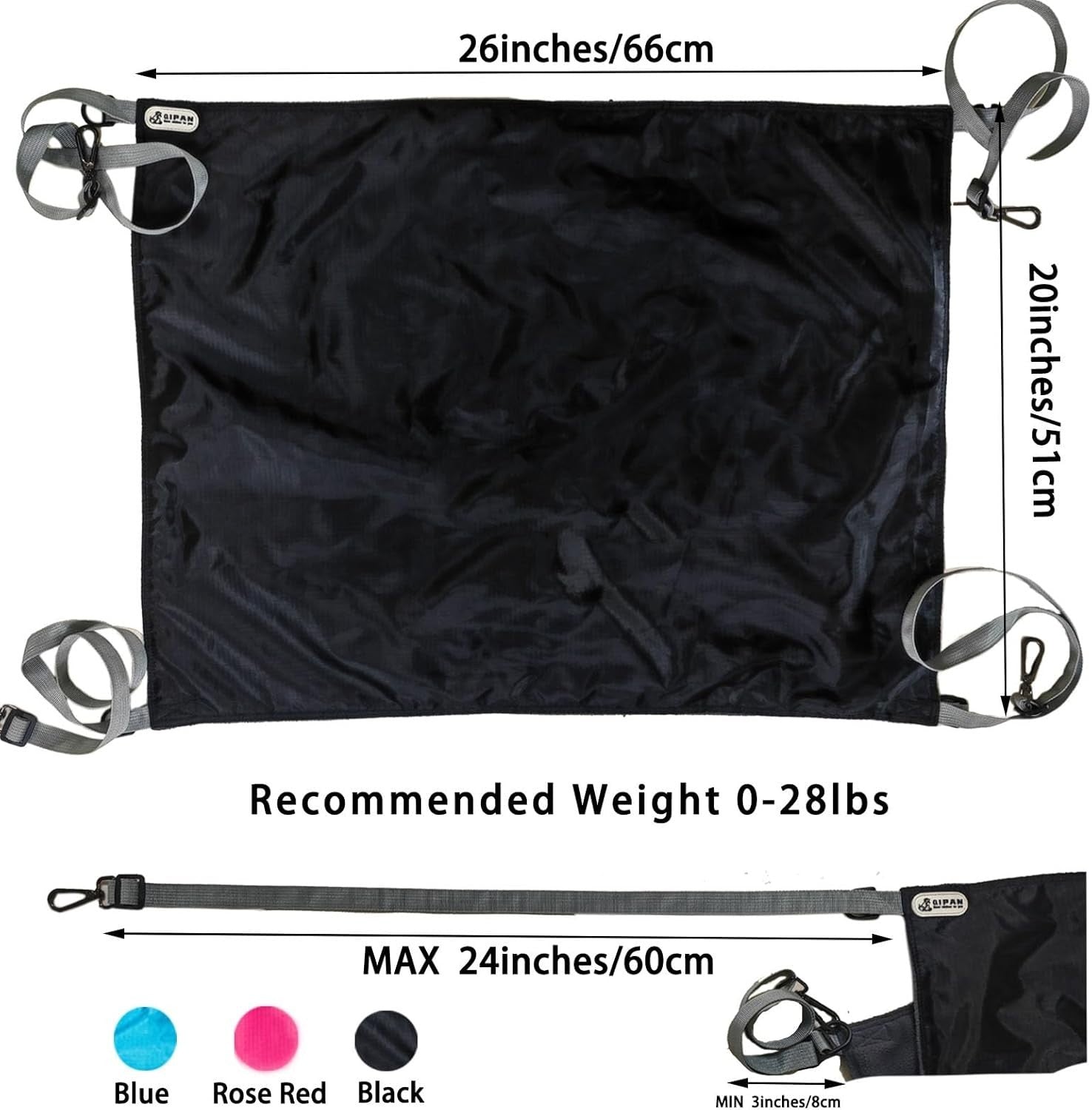 XXL Cat Hammock Bed – Washable Waterproof Cooling Pad for Cage & Indoor Use