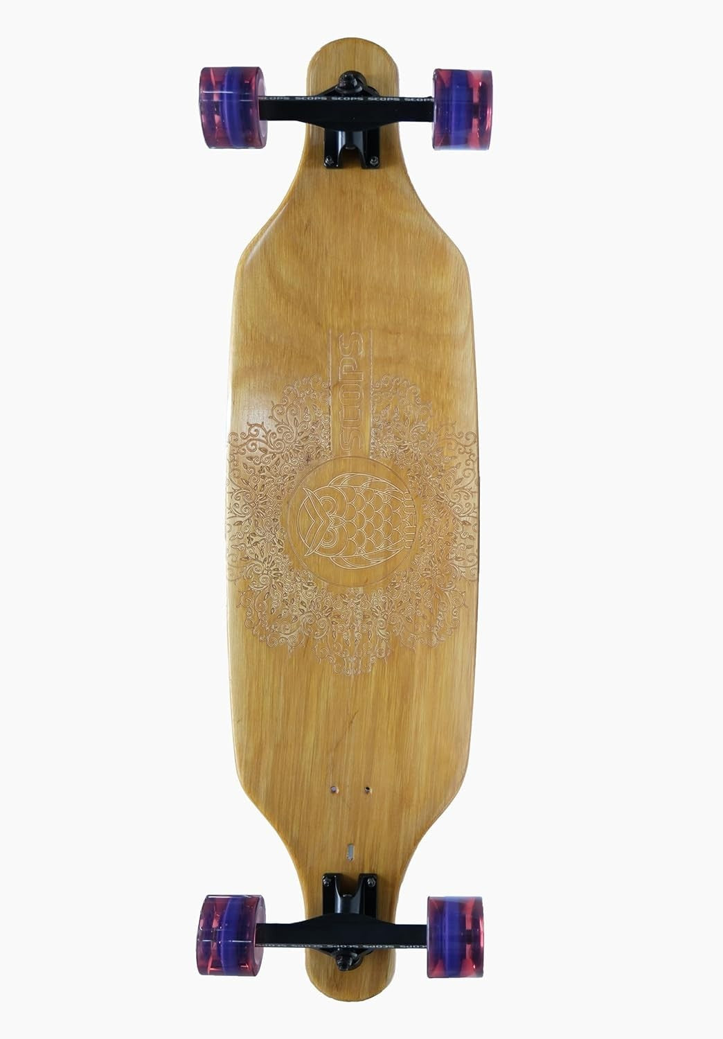 37" Longboard Skateboard | 8-Layer Maple Deck, ABEC-9 Bearings, Non Slip Grip