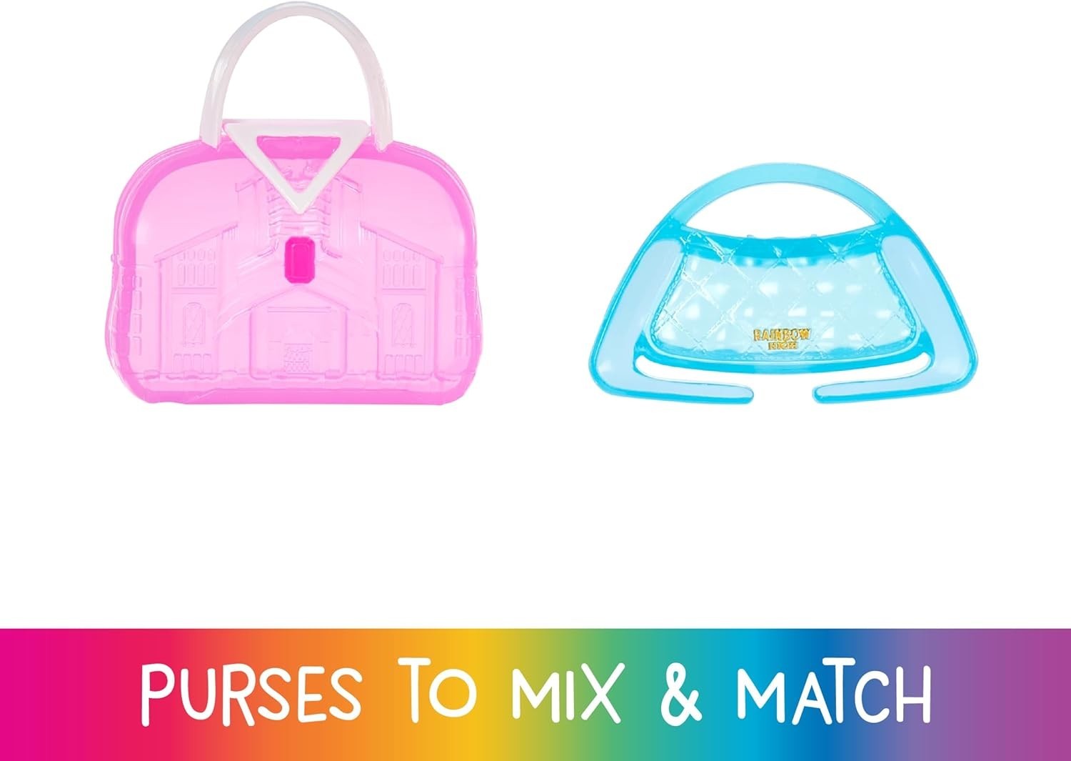 Fashion Doll Closet Playset Rainbow Outfits Shoes Purses Rack Set