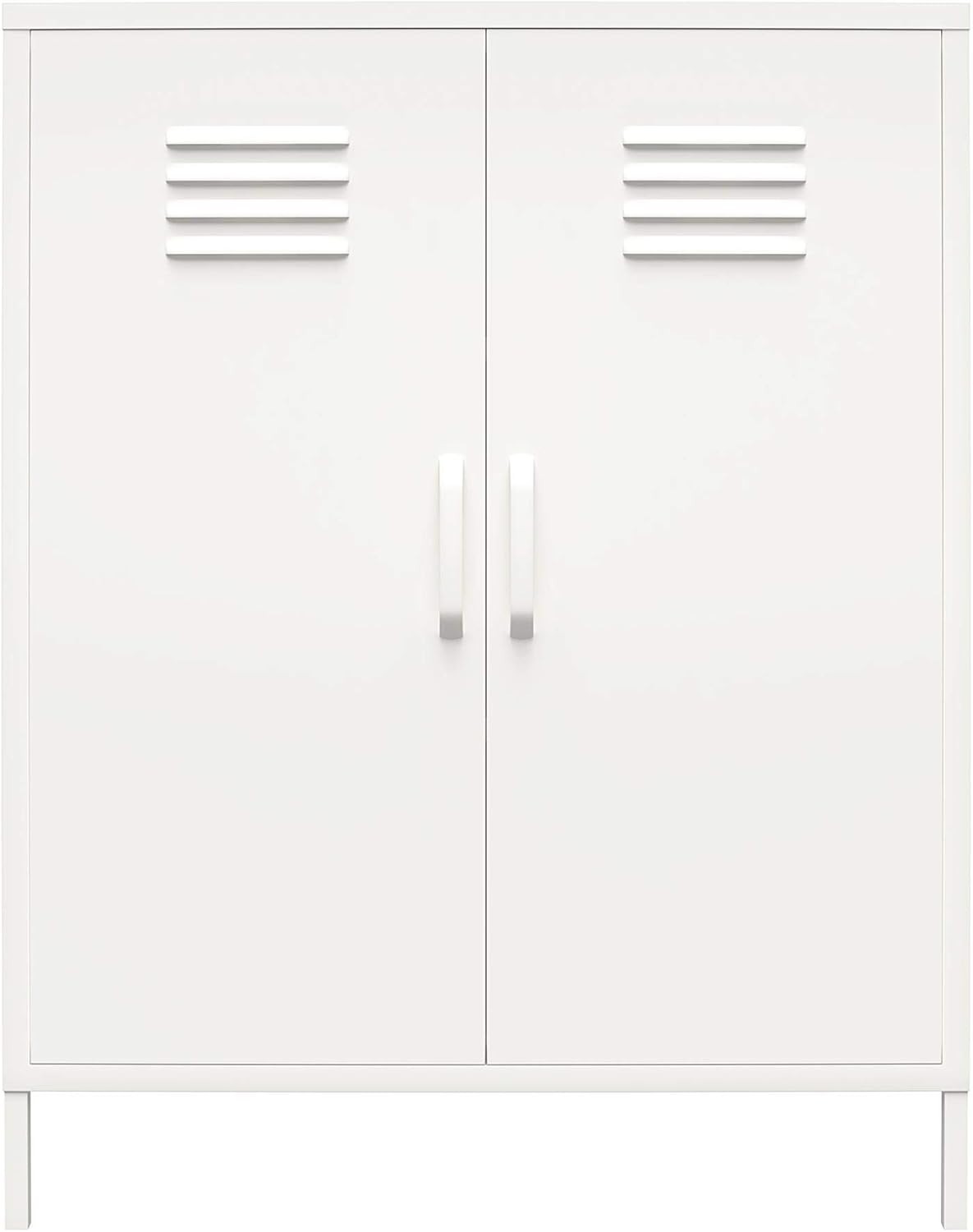Metal Storage Cabinet 2 Doors 3 Shelves Scratch Resistant 80x40x102cm