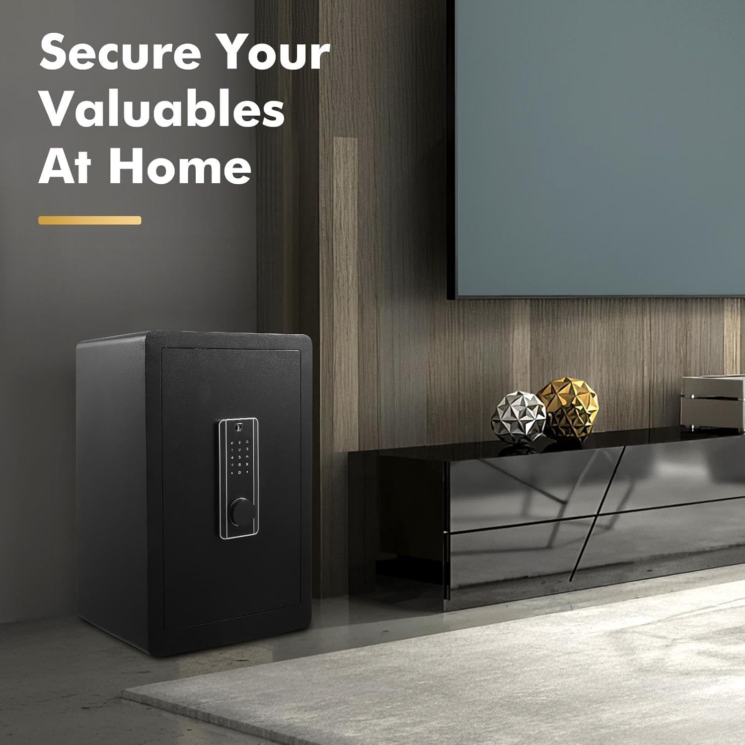 4.2 Cu Ft Fireproof Safe Box Digital Keypad Anti Theft Security Safe