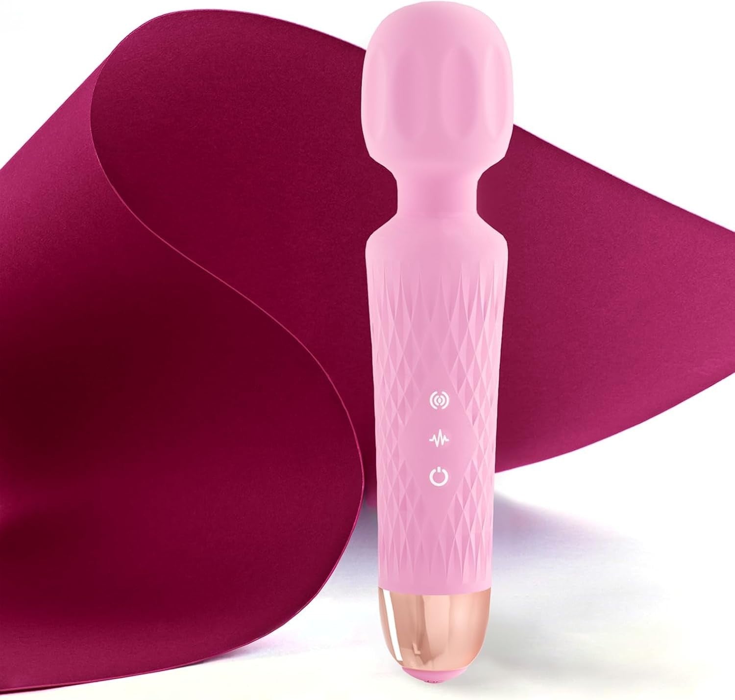 Cordless Body Massager Wand Quiet Muscle Relaxer Fast Charge Waterproof