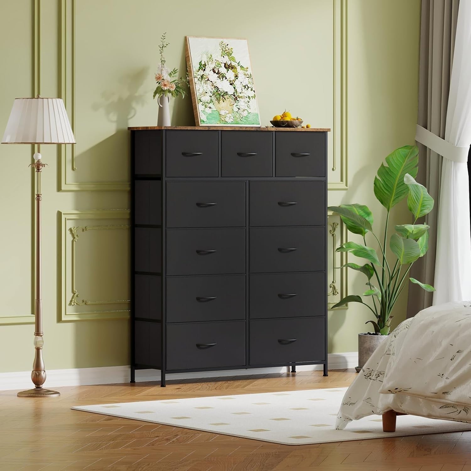Tall Chest of Drawers 11 Drawer Storage Unit for Bedroom Living Room