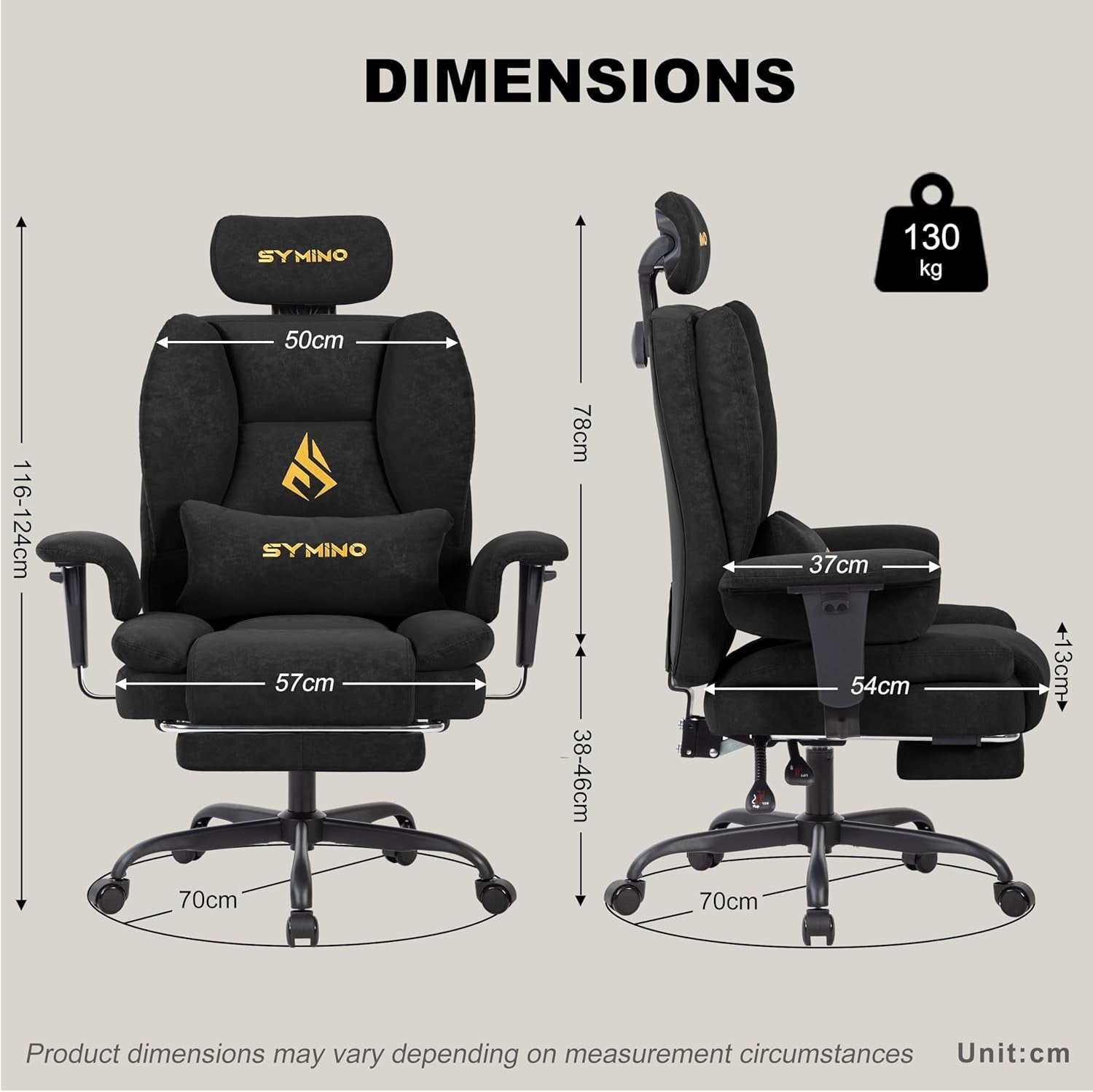 Ergonomic Gaming Chair w/ Footrest Pocket Spring PU Leather