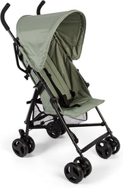 Lightweight Stroller Compact Fold Pushchair Reclining Seat 5-Point Harness Sage