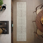Washable Runner Rug 60x240cm Non-Slip Soft Hallway Kitchen Bedroom Mat Cream