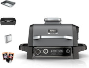 7-in-1 Electric BBQ Grill & Smoker with Air Fryer, Dehydrator & Bake Functions