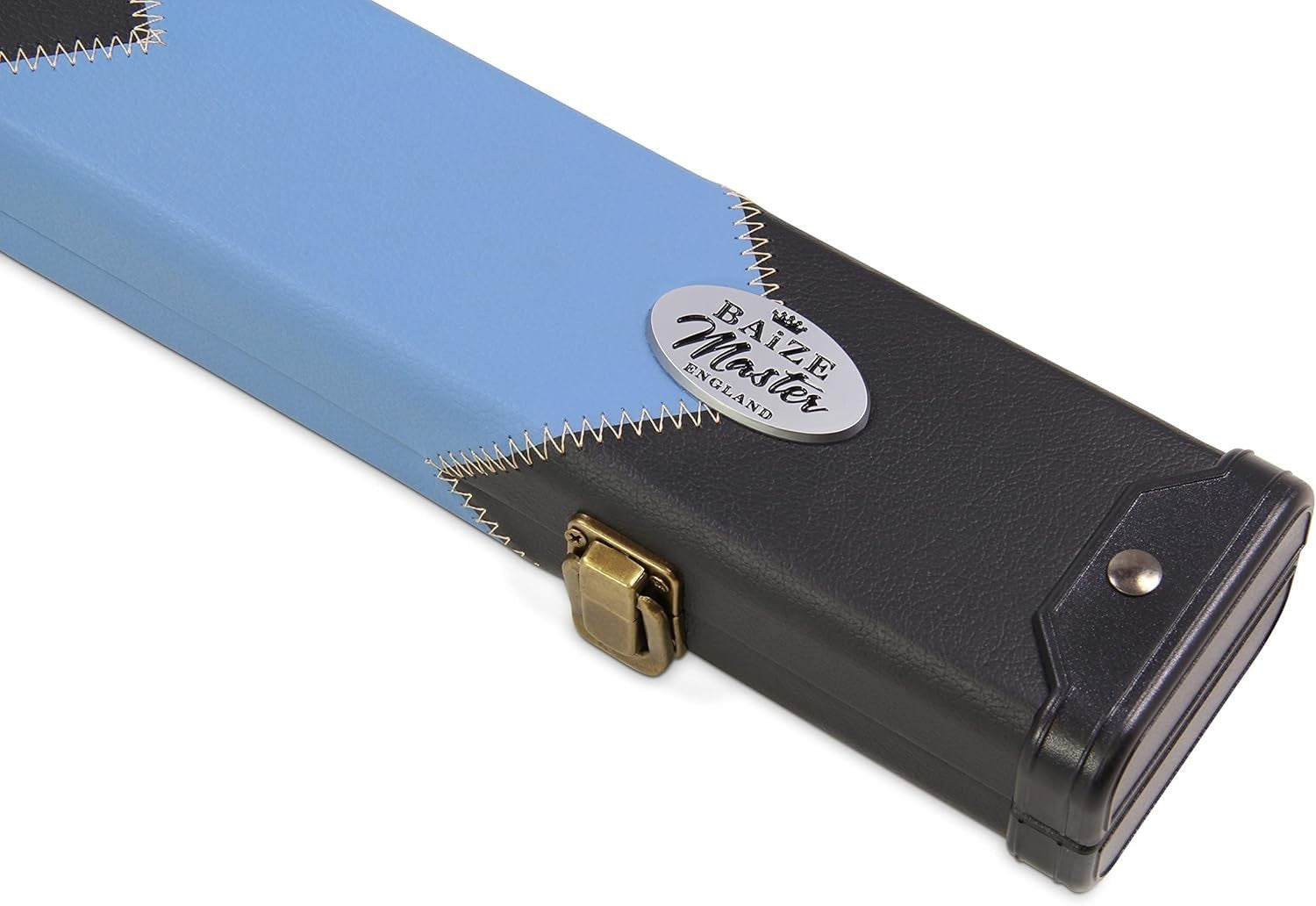 Deluxe 2 Piece Snooker Pool Cue Case Centre Joint Hard Shell Blue