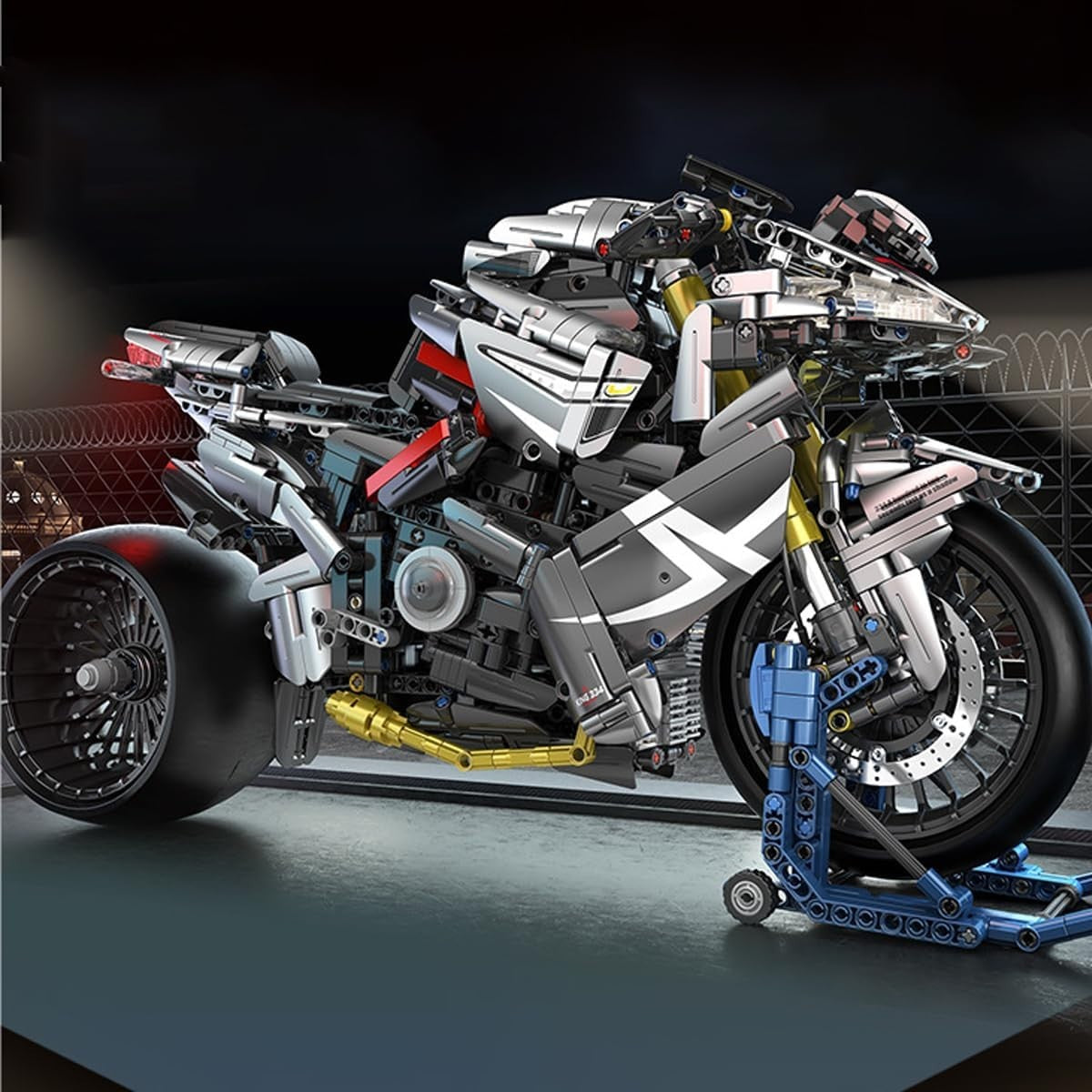 2426 PCS Realistic Motorcycle Model Kit with Moving Parts & Detailed Build