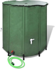 Collapsible 250L Slimline Garden Water Butt Tank with Stand & Tap