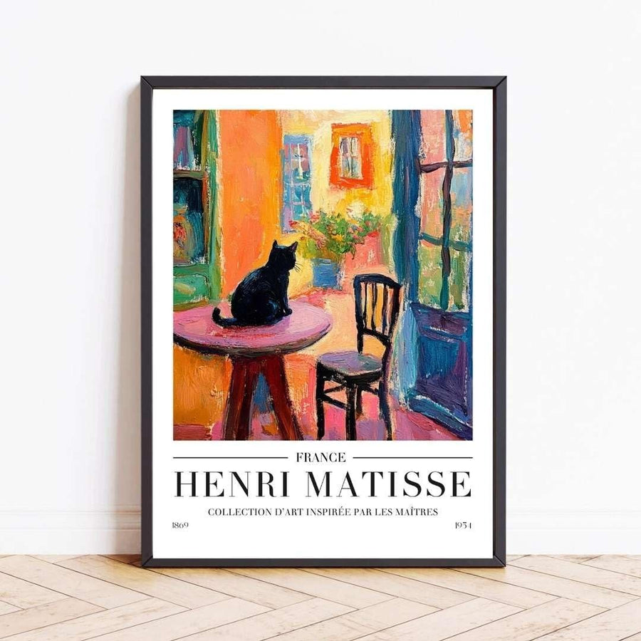 Henri Matisse Style Framed Wall Art A3 Colourful Poster Print