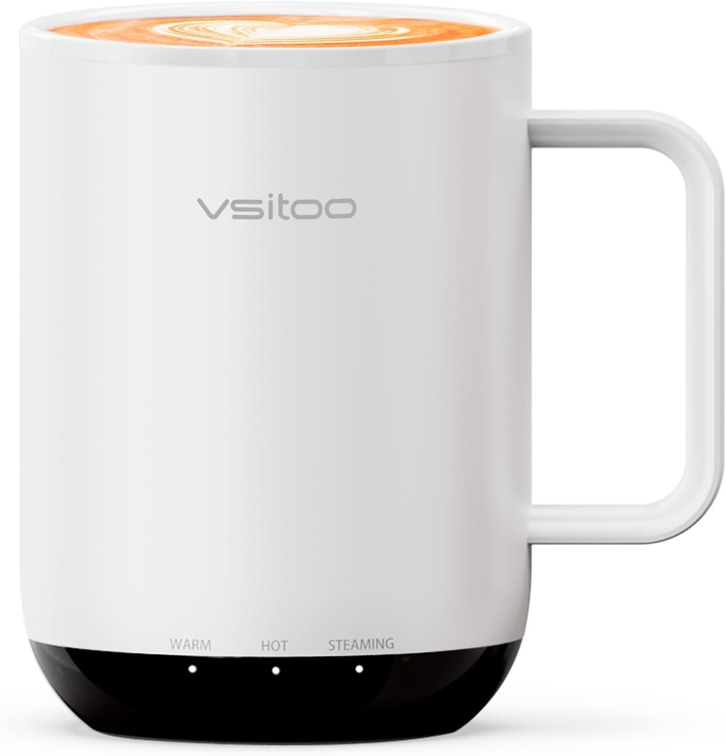 Smart Heated Coffee Mug 14oz Temp Control 120-150°F Warmer White