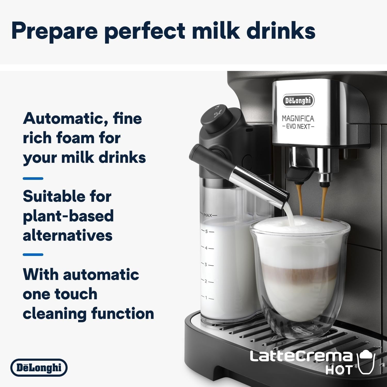 Automatic Bean to Cup Coffee Machine | Milk Frother | Touch Display | 13 Drinks