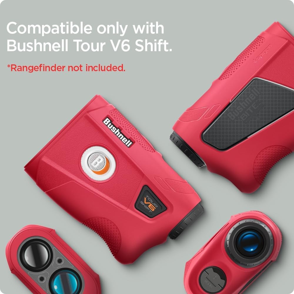 Golf Rangefinder Silicone Case Shockproof Protective Cover Carry Sleeve Red
