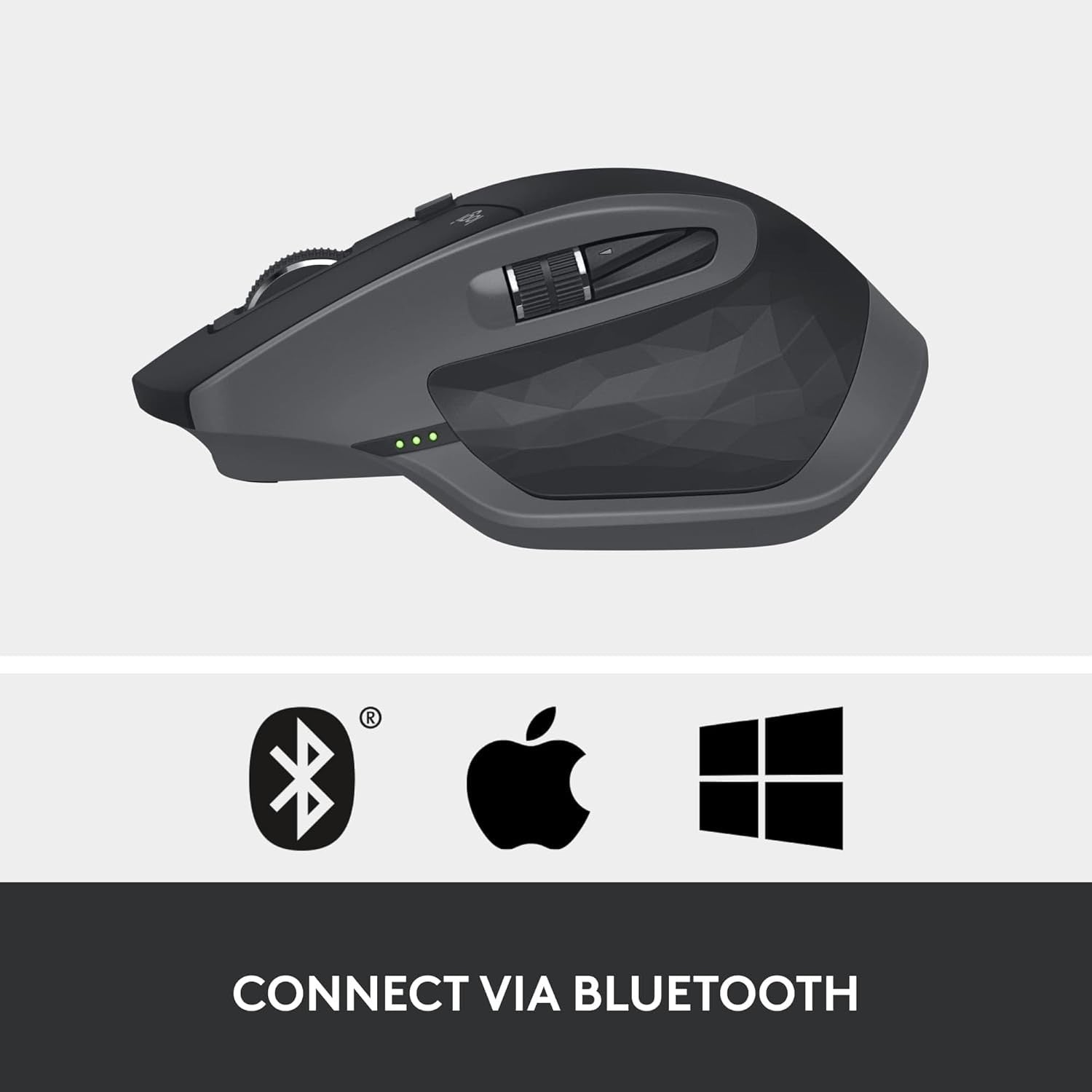 Advanced Bluetooth Wireless Mouse Hyper-Fast Scroll Ergonomic Rechargeable
