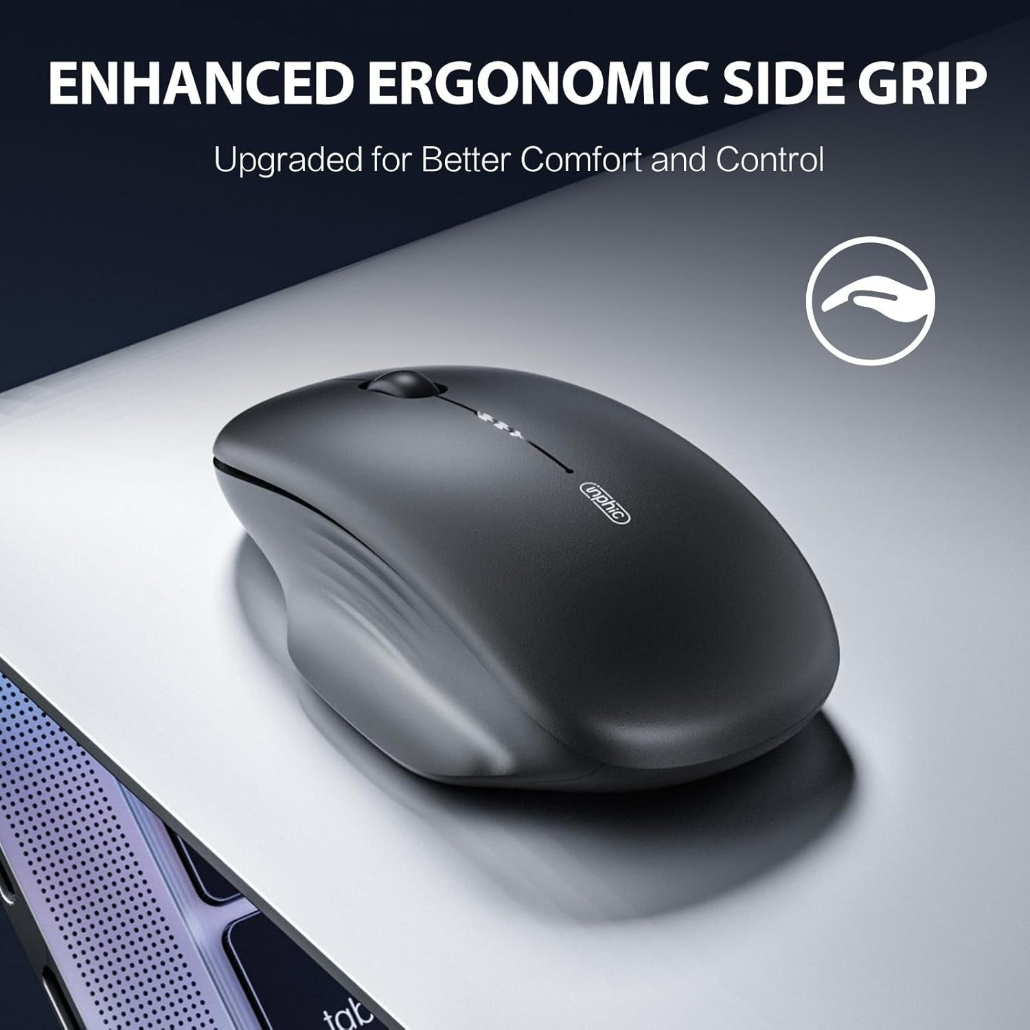Dual Mode Bluetooth Wireless Mouse Rechargeable Silent 2400 DPI Laptop PC