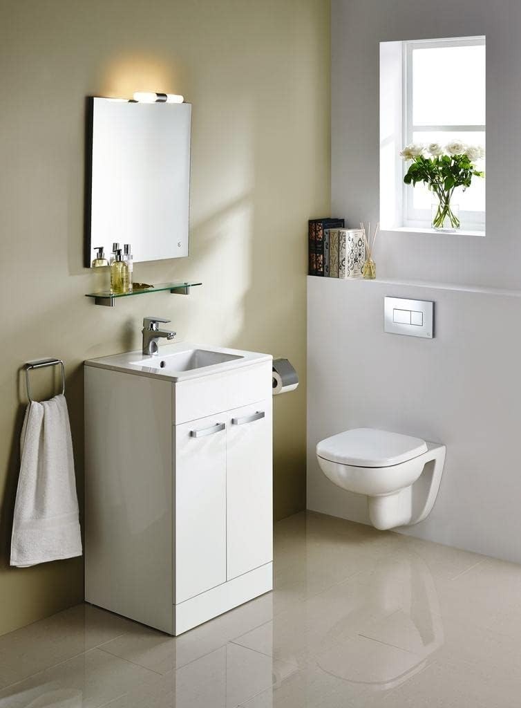 White D-Shape Toilet Seat Soft Close Quick Release Scratch-Resistant