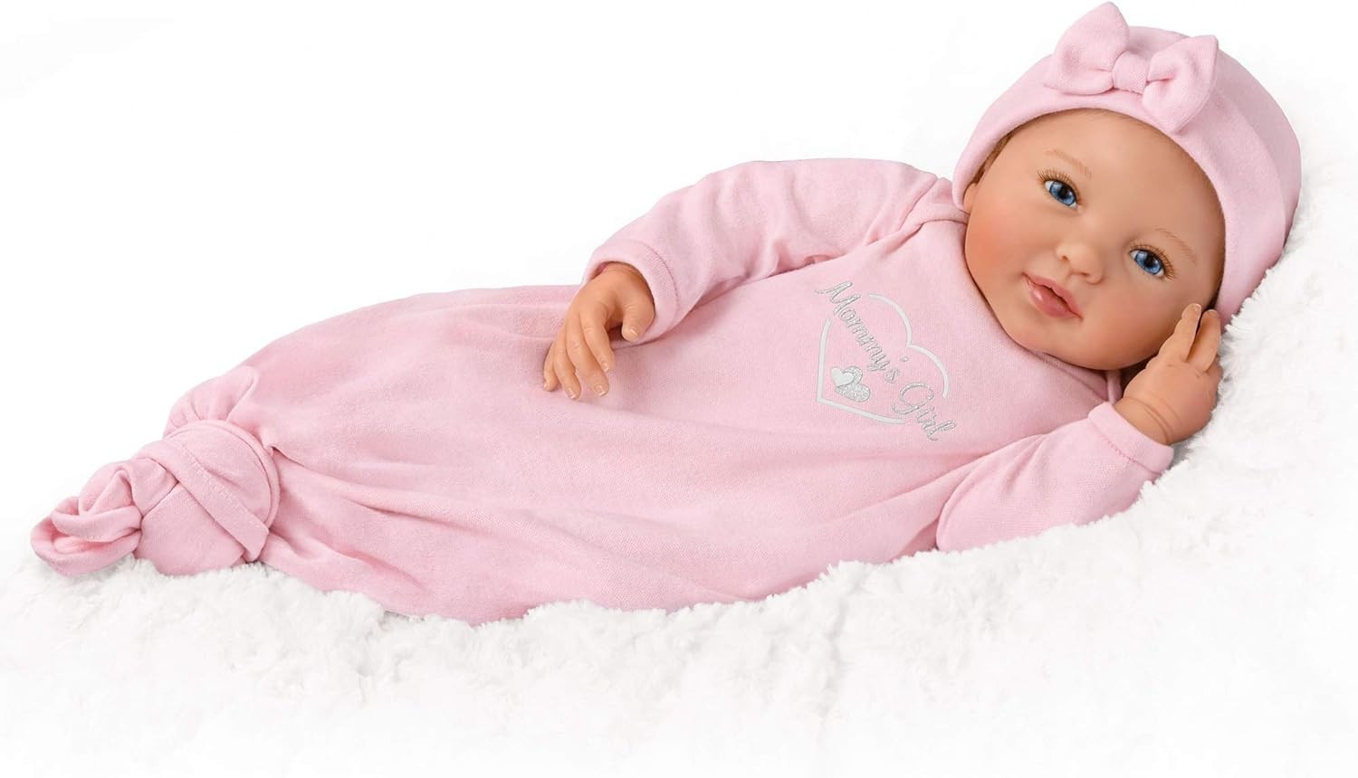 Half-Size Vinyl Baby Doll Pink Collectible No Batteries 14+